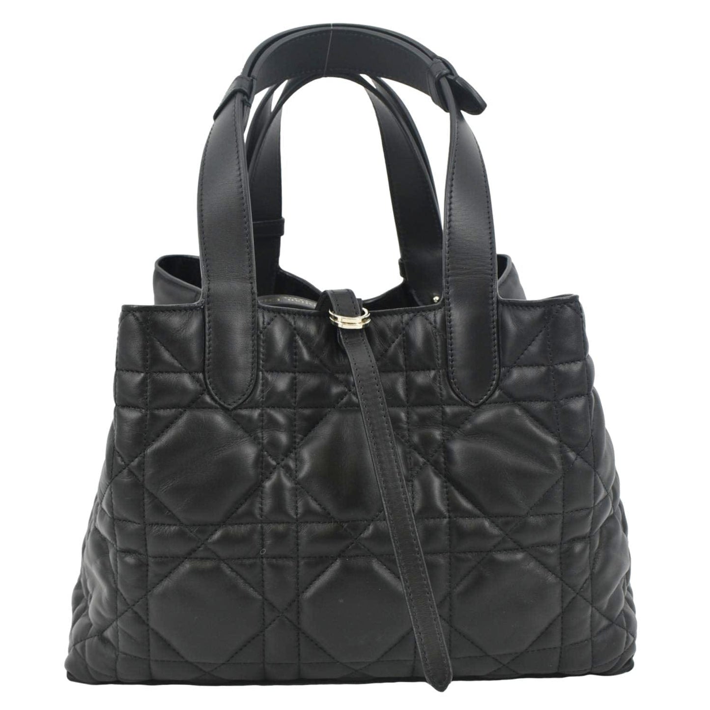 Dior Toujours Shoulder Bag Leather Black Medium