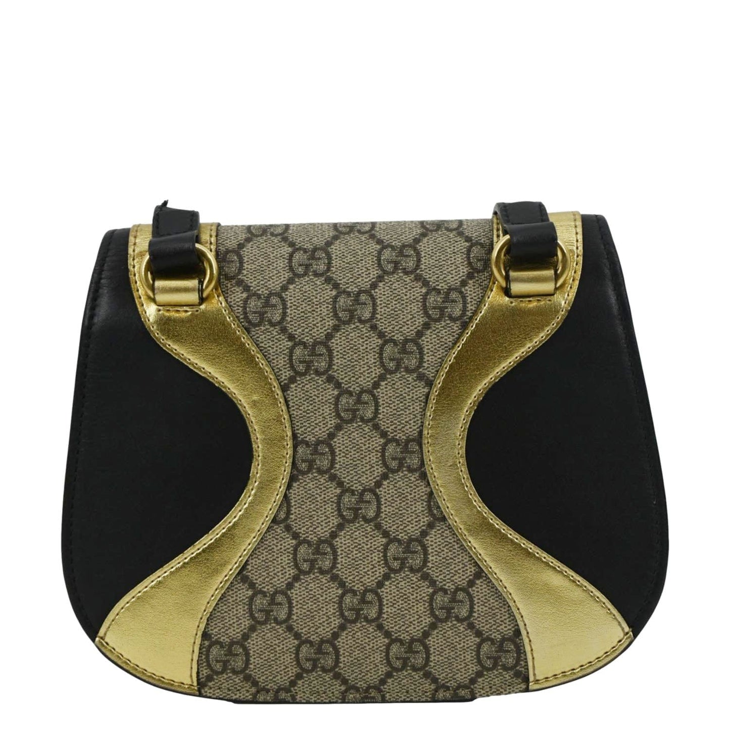 Gucci Ogilide Supreme Shoulder Bag Canvas Gold