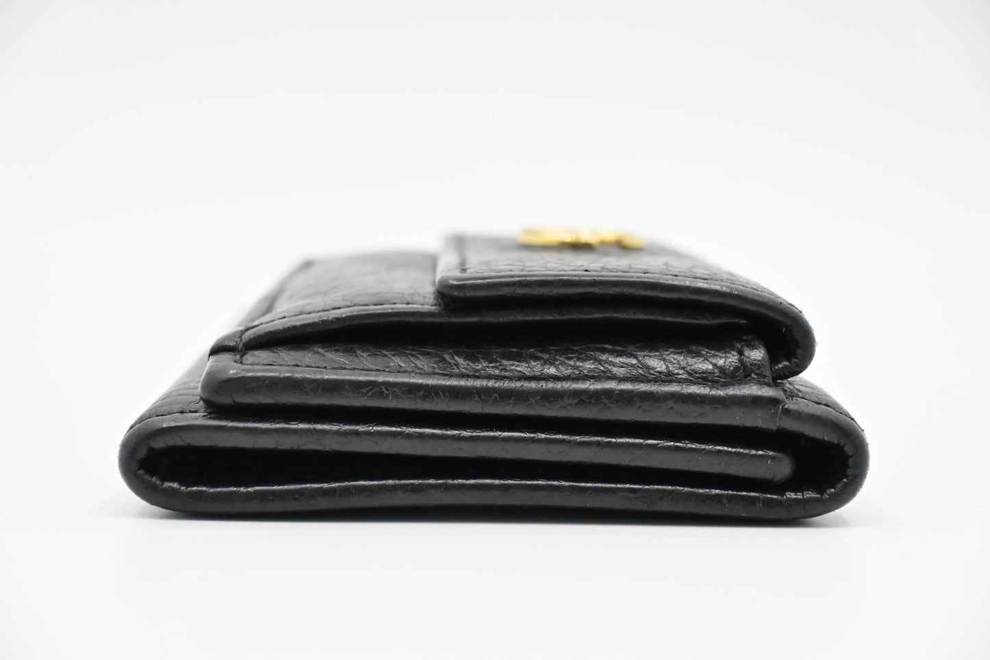 Gucci Compact Leather Black Wallet Case