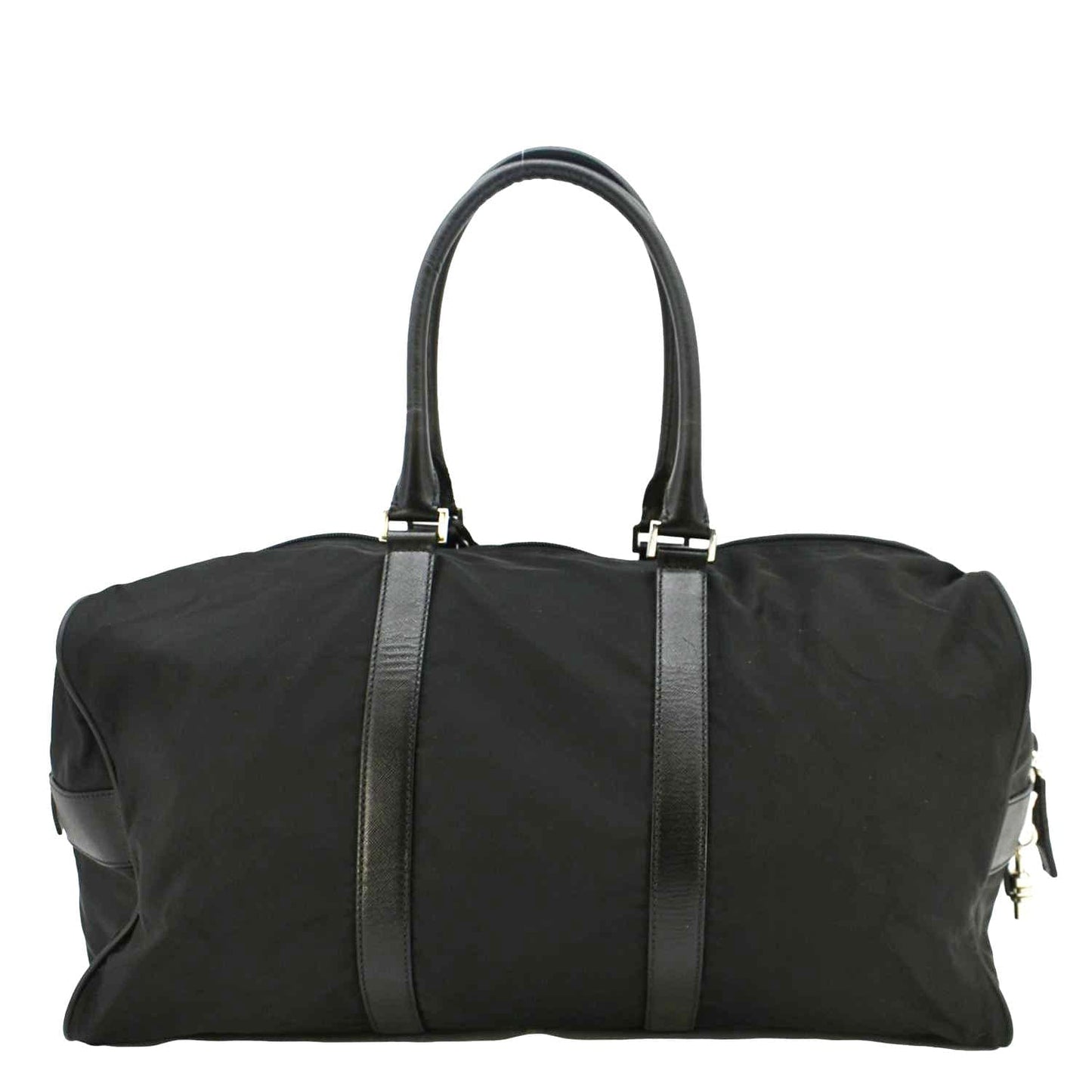Prada Re Viaggio Duffle Bag Leather Nylon Saffiano Travel Bag