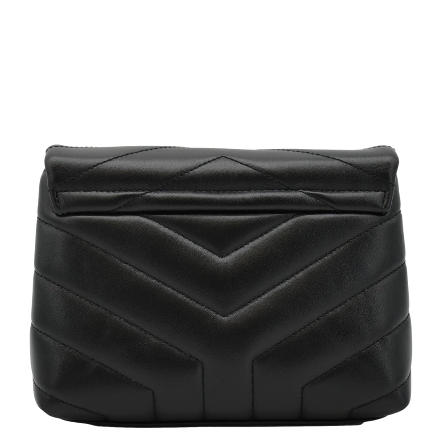 YSL Saint Laurent Yves Loulou Crossbody Bag Leather Quilted Black Laurent Loulou Mini