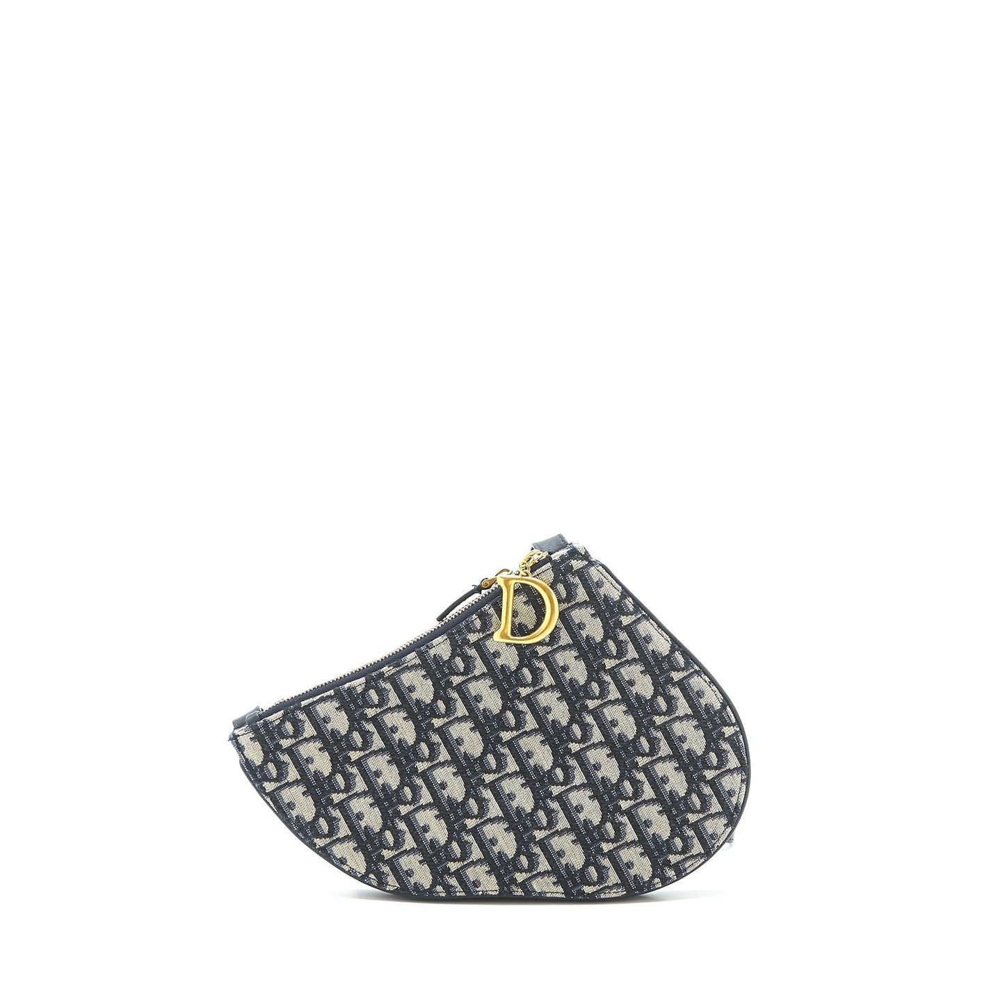 Dior Saddle Trio Crossbody Pouch Oblique Handbag Blue Crossbody Bag