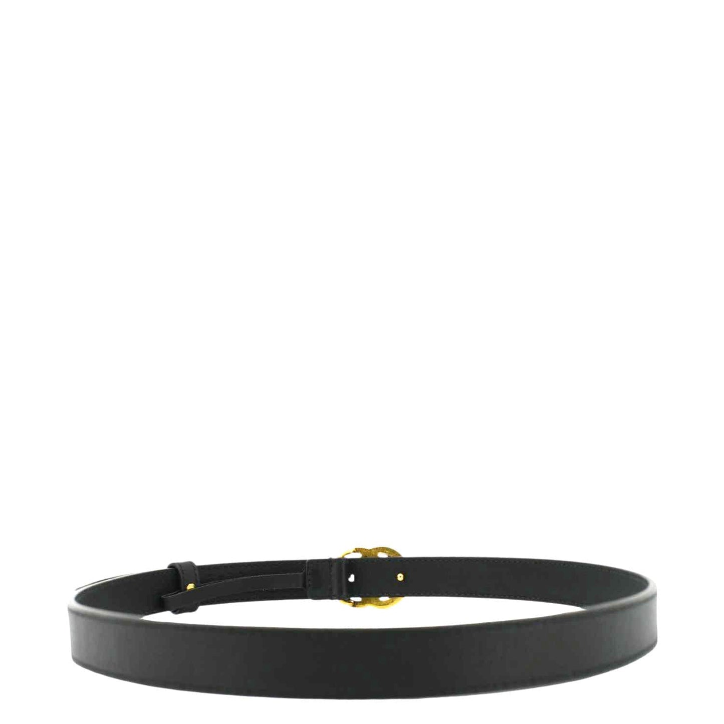 Gucci Slim Double Marmont Buckle Belt Size Handbag Leather Black Accessory
