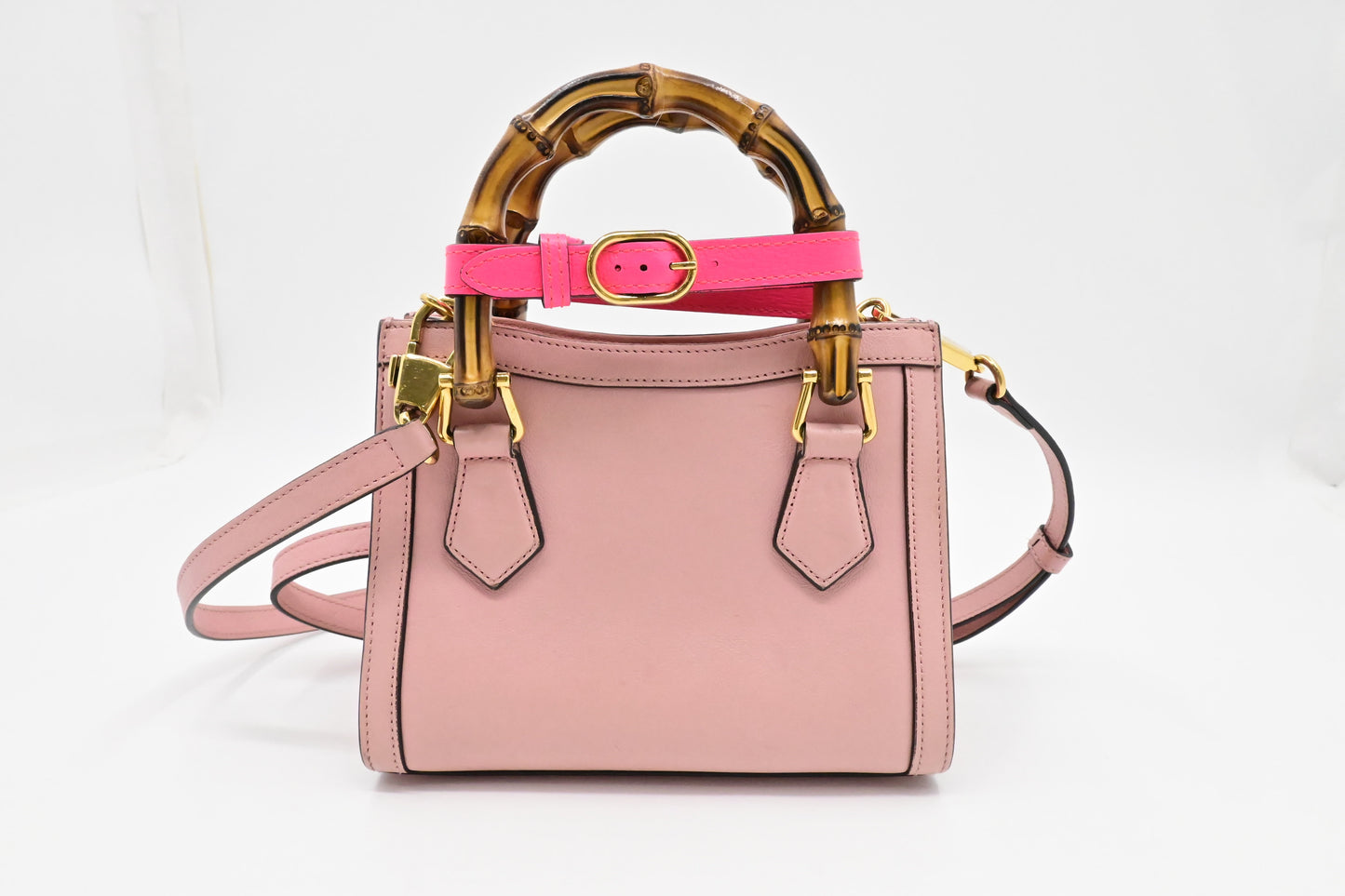 Gucci Diana Leather Pink Mini Tote Bag