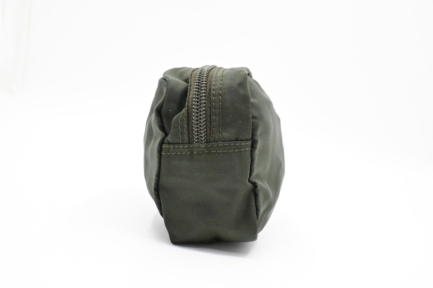 Prada Mini Pouch In Dark Handbag Canvas Nylon Travel Bag