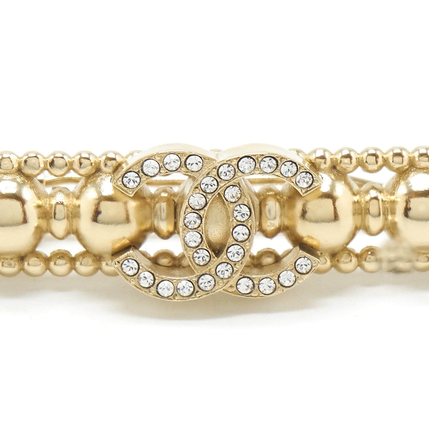 Chanel 22c hair clip light tone Gold Handbag