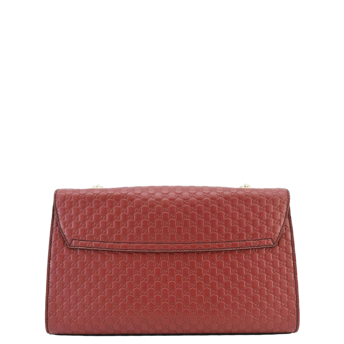 Gucci Emily ssima Chain Shoulder Bag Leather Red
