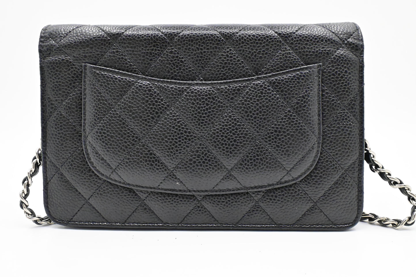 Chanel on Mattelassà © Caviar Black Leather Wallet Case