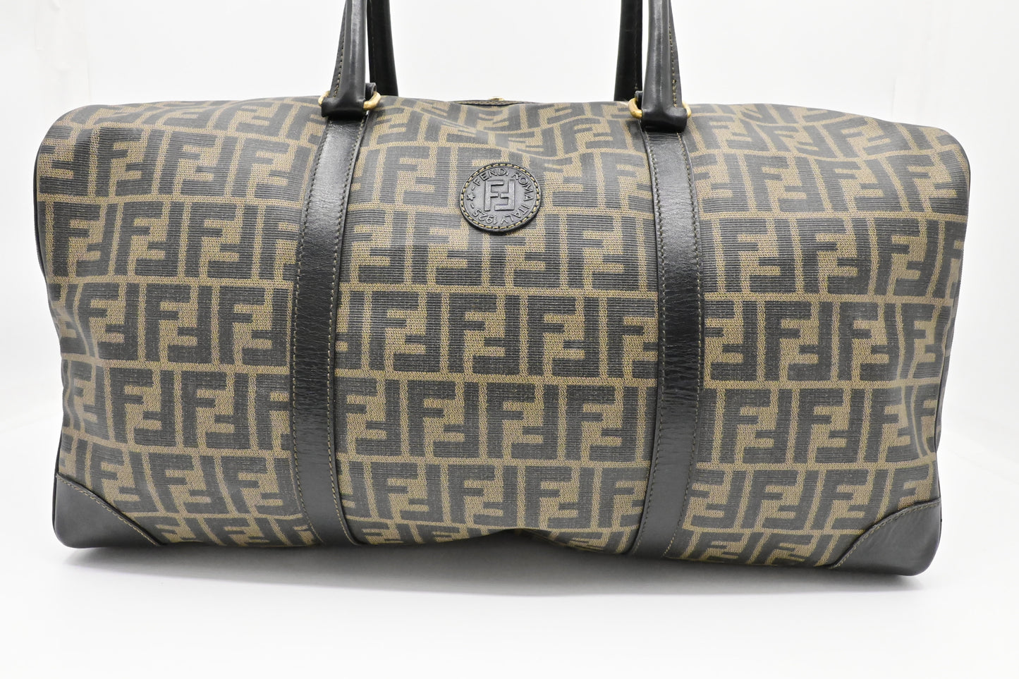 Fendi Duffel Bag In Zucca Coated Canvas Large Travel Bag