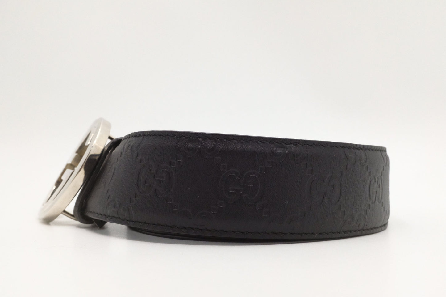 Gucci Guccissima Leather Black Belt