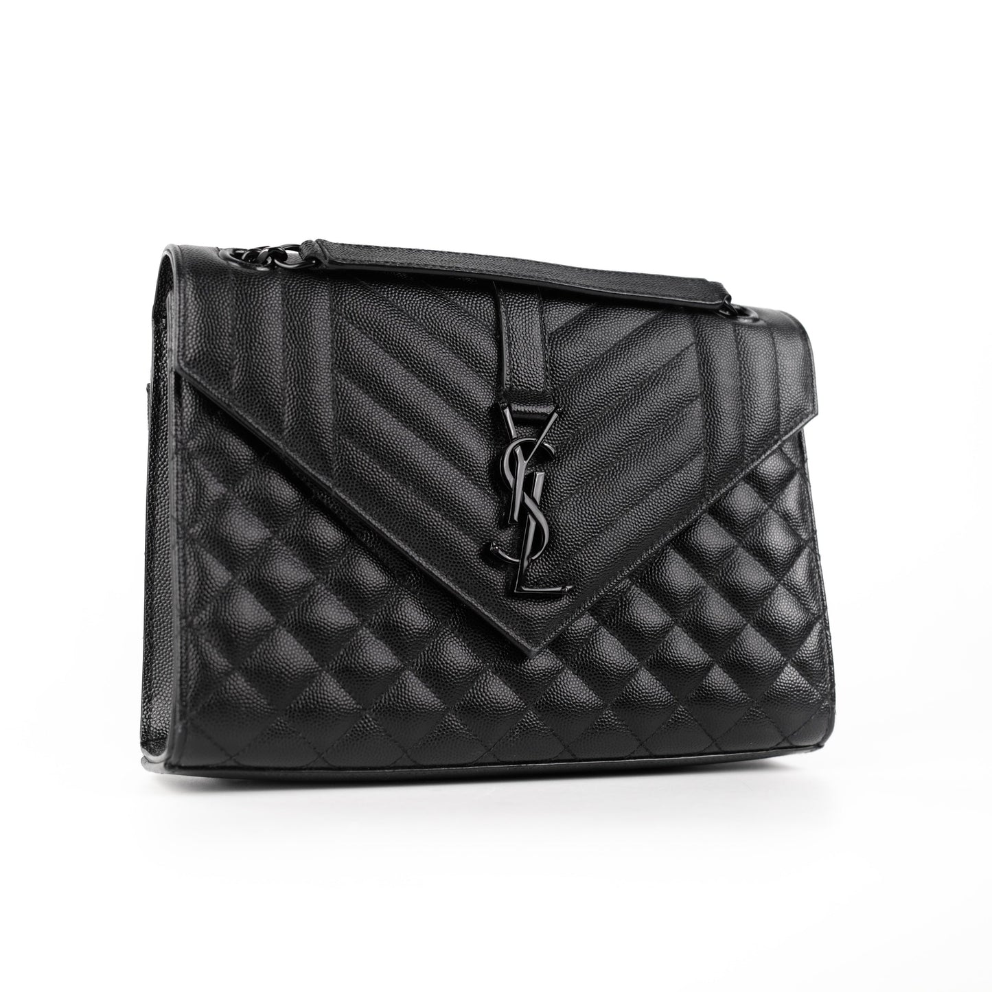YSL Saint Laurent Envelope Crossbody Bag Black Medium