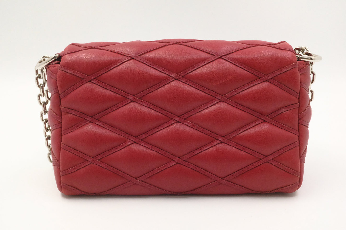 Louis Vuitton on GO-14 Red Leather Wallet Case