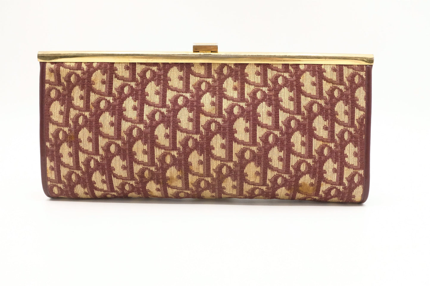 Dior Clutch In Oblique Handbag Canvas Red Clutch Bag