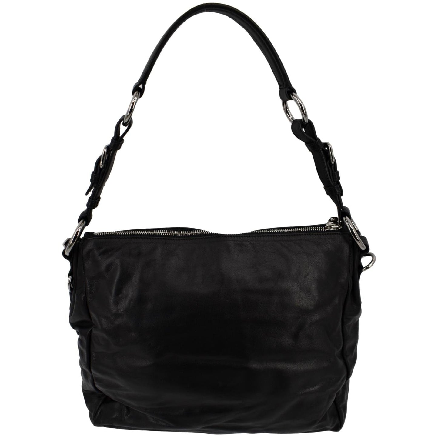 Prada Shoulder Bag Leather Black Prada Tote