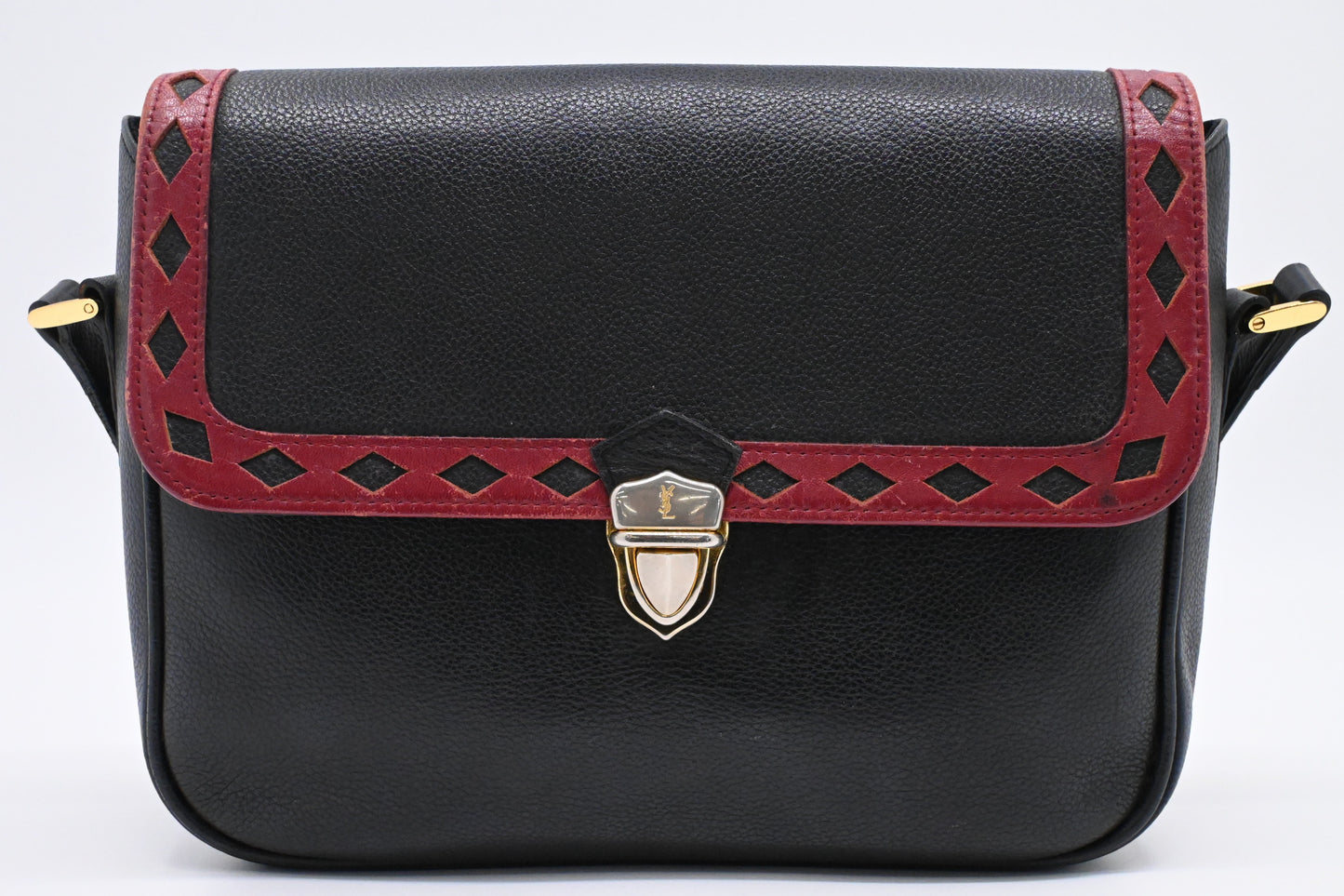 YSL Saint Laurent Crossbody In Leather Black Crossbody Bag