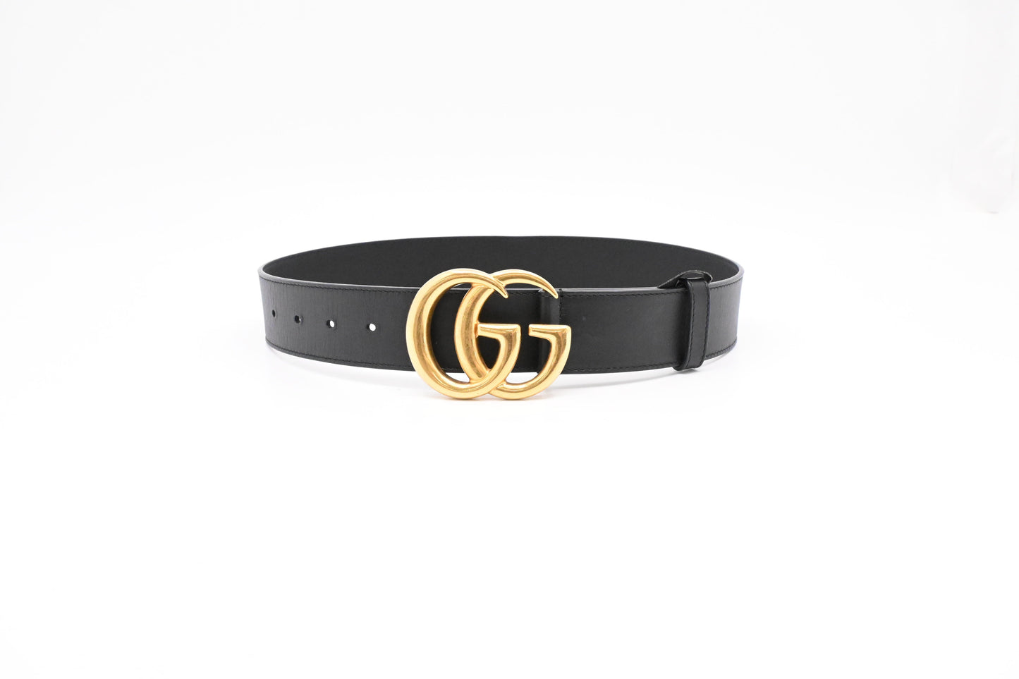 Gucci Black Leather 4 Belt