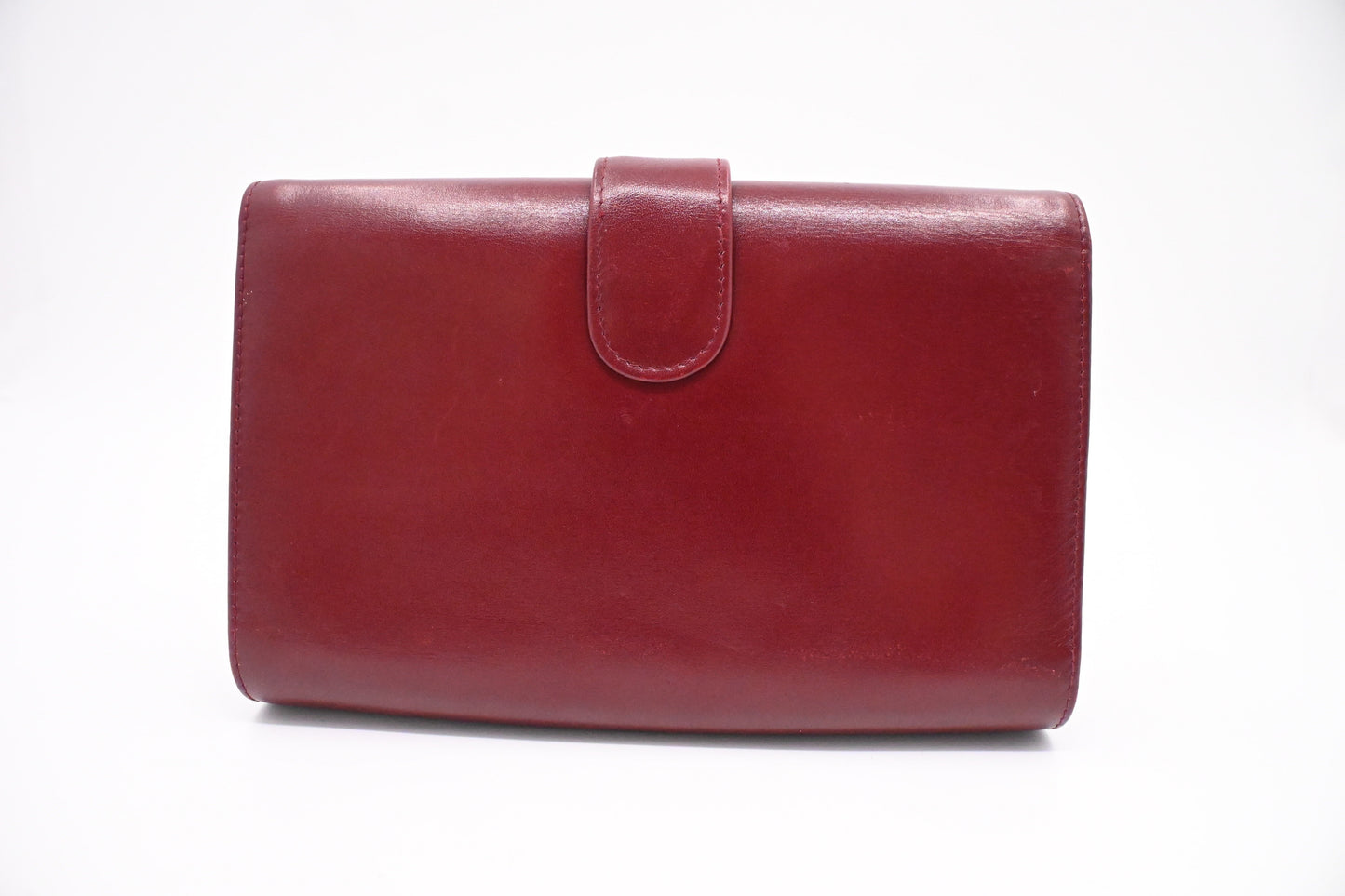 Gucci Maroon Leather Clutch Bag