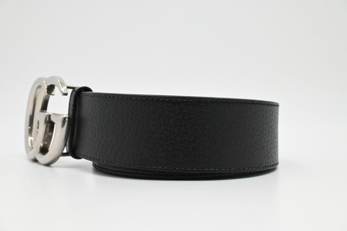 Gucci Black Leather 5 Belt