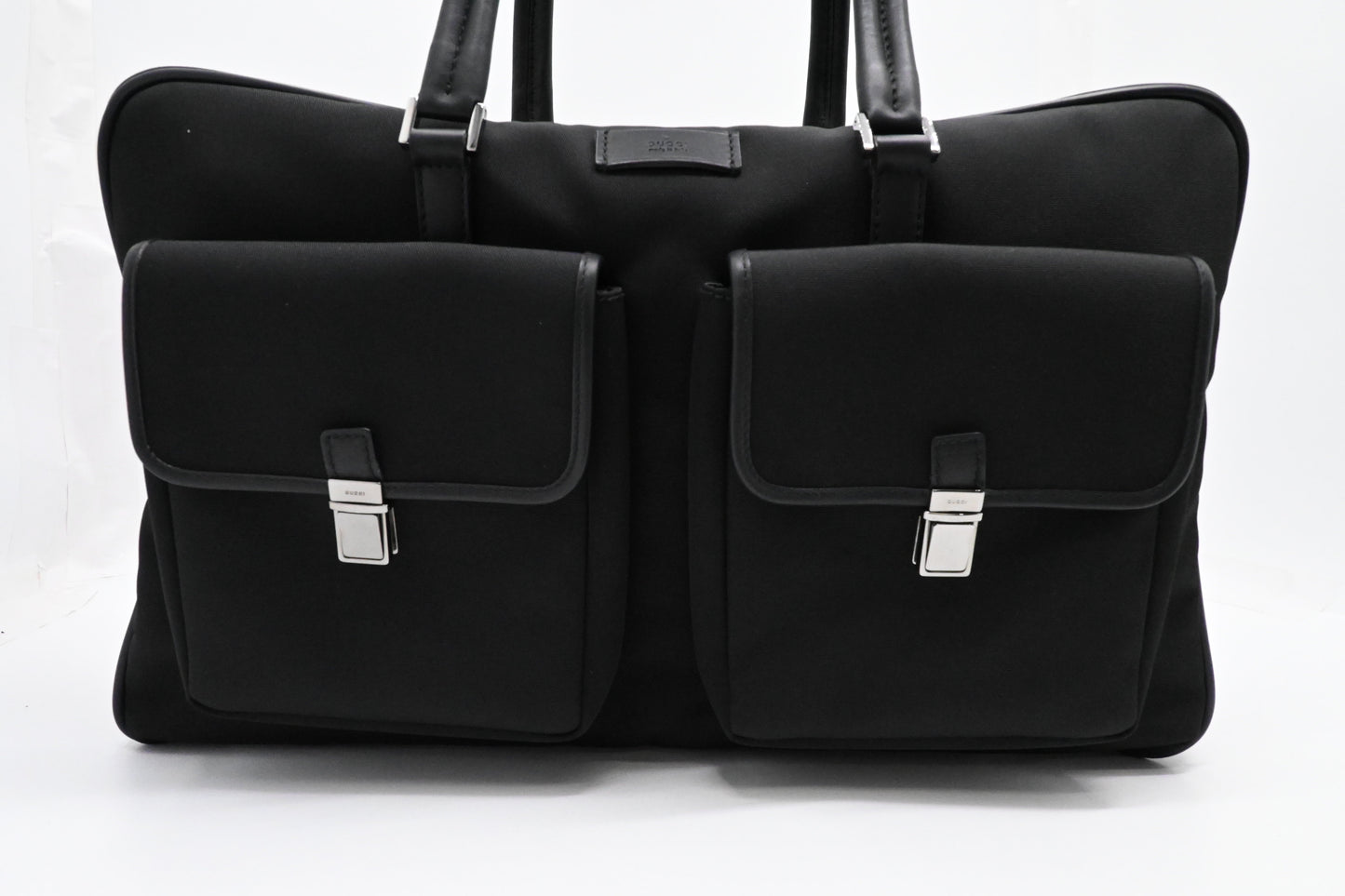 Gucci Black Canvas 1 Travel Bag