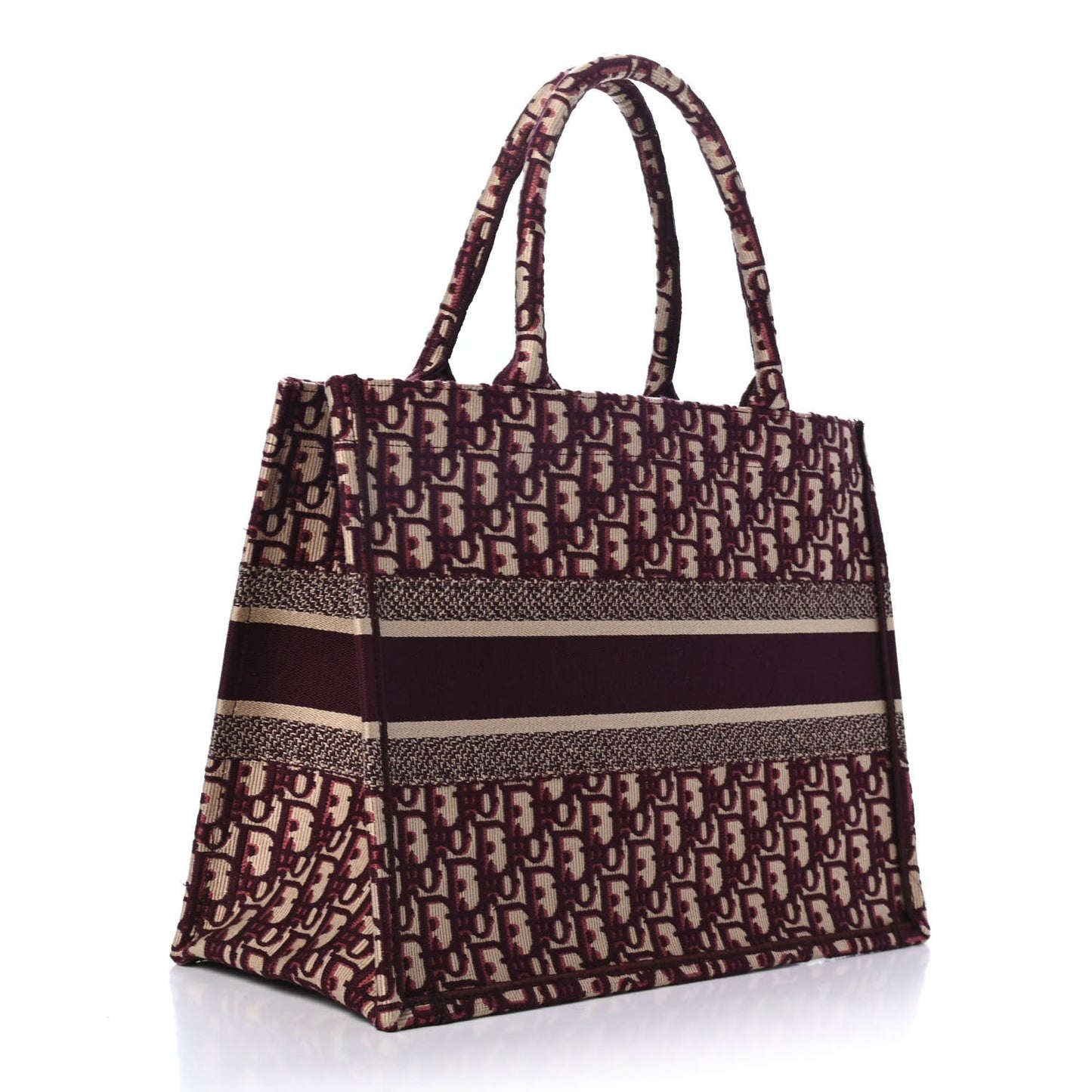 Dior Book Tote Burgundy Handbag Tote Bag