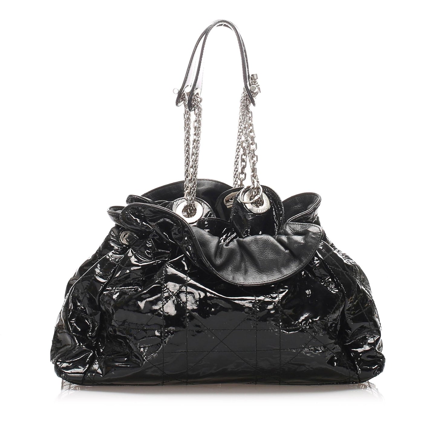 Dior Cannage Le Trente Shoulder Bag Shg Leather Patent