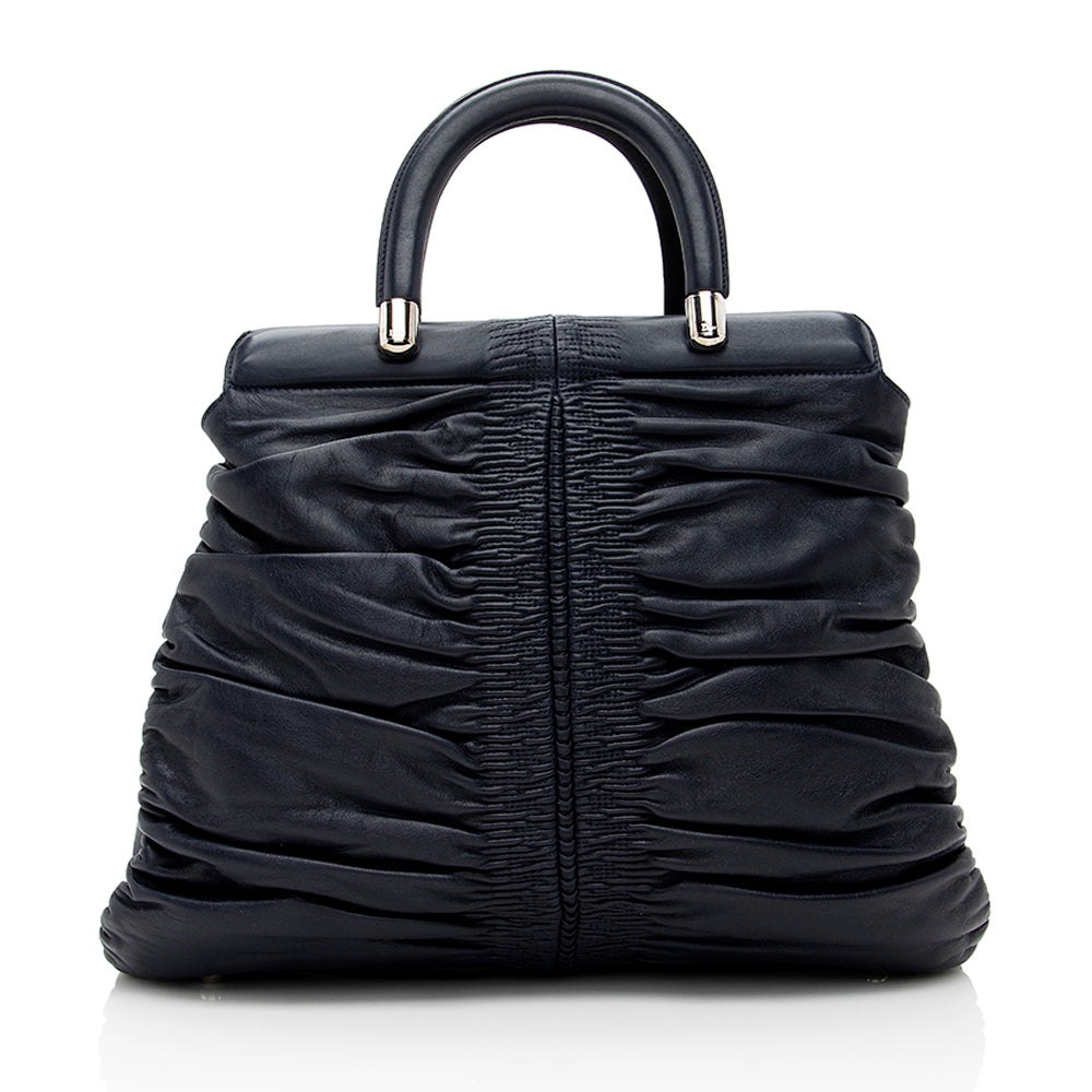 Dior Karenina Frame Tote Shf Lambskin Small Tote Bag