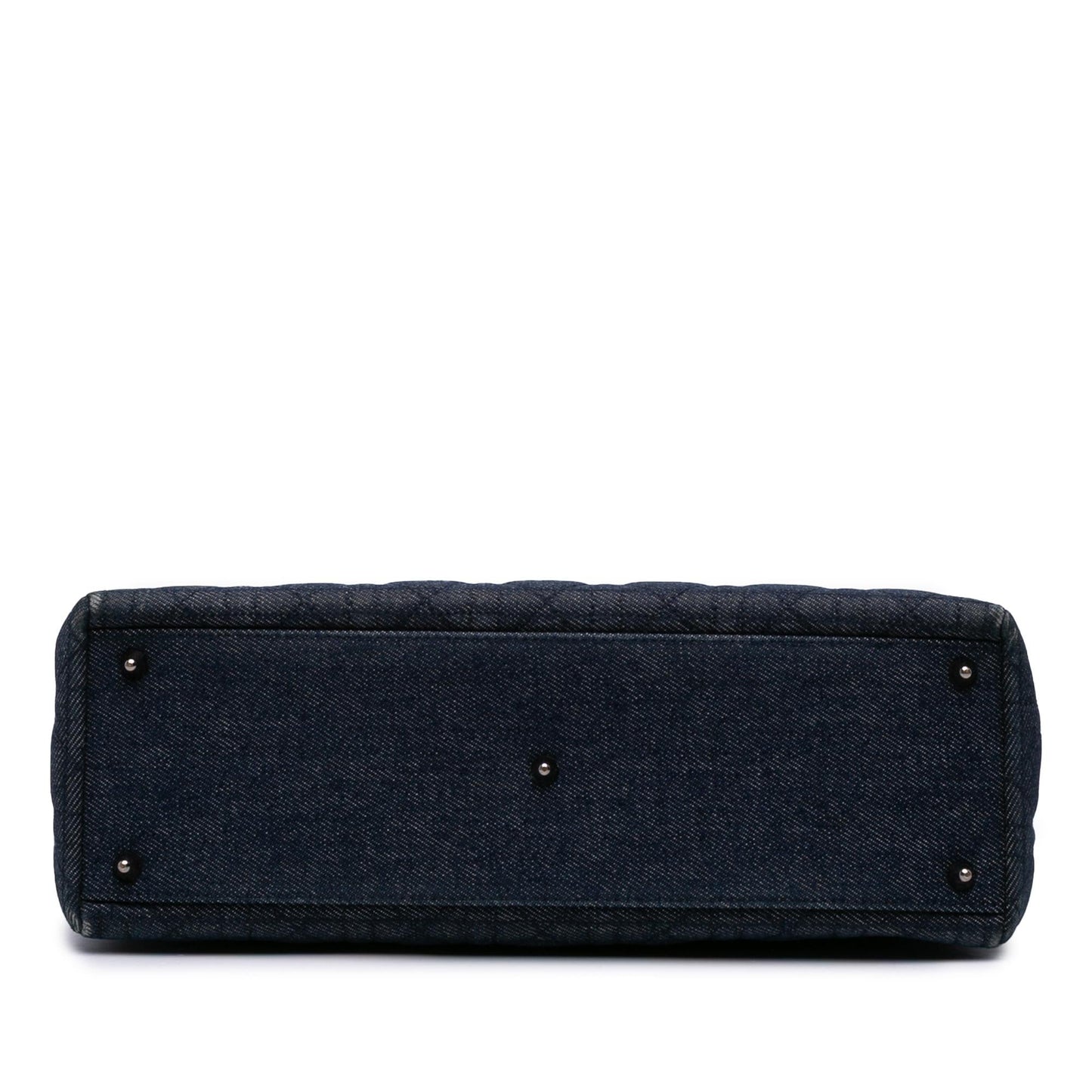 Dior Cannage Lady Satchel Bag Denim Large Lady Dior 2