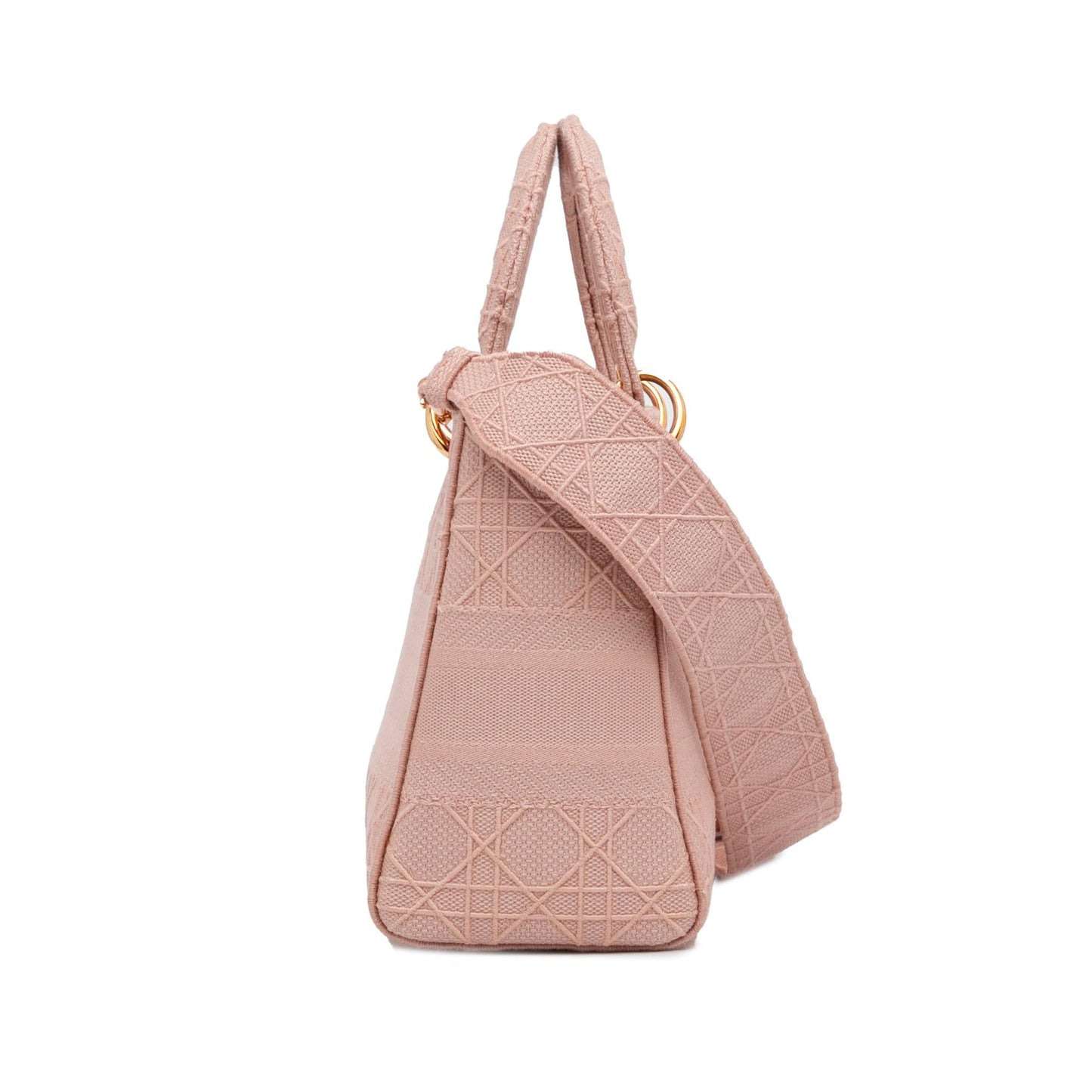 Dior Cannage Lady Lite Shg Gvszej Satchel Bag Medium