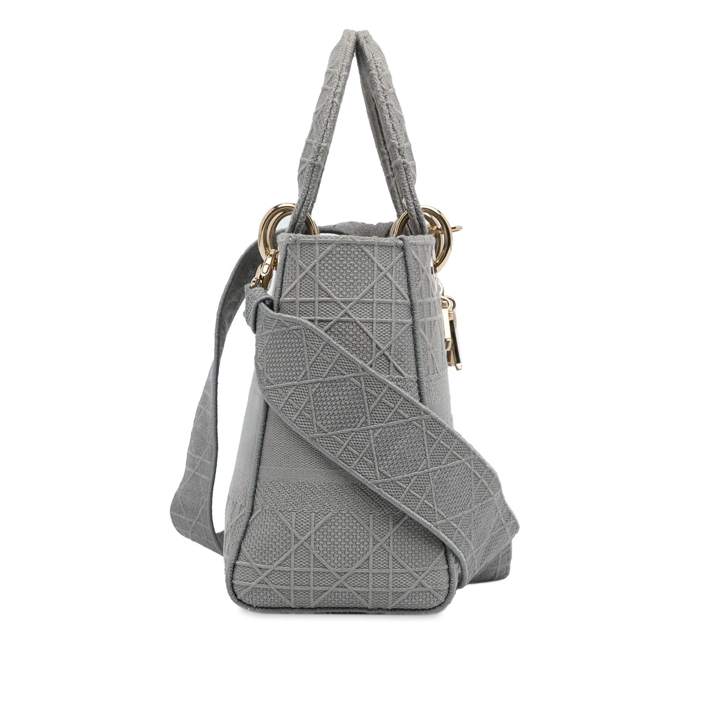 Dior Cannage Lady Lite Shg 8Sidmf Satchel Bag Medium