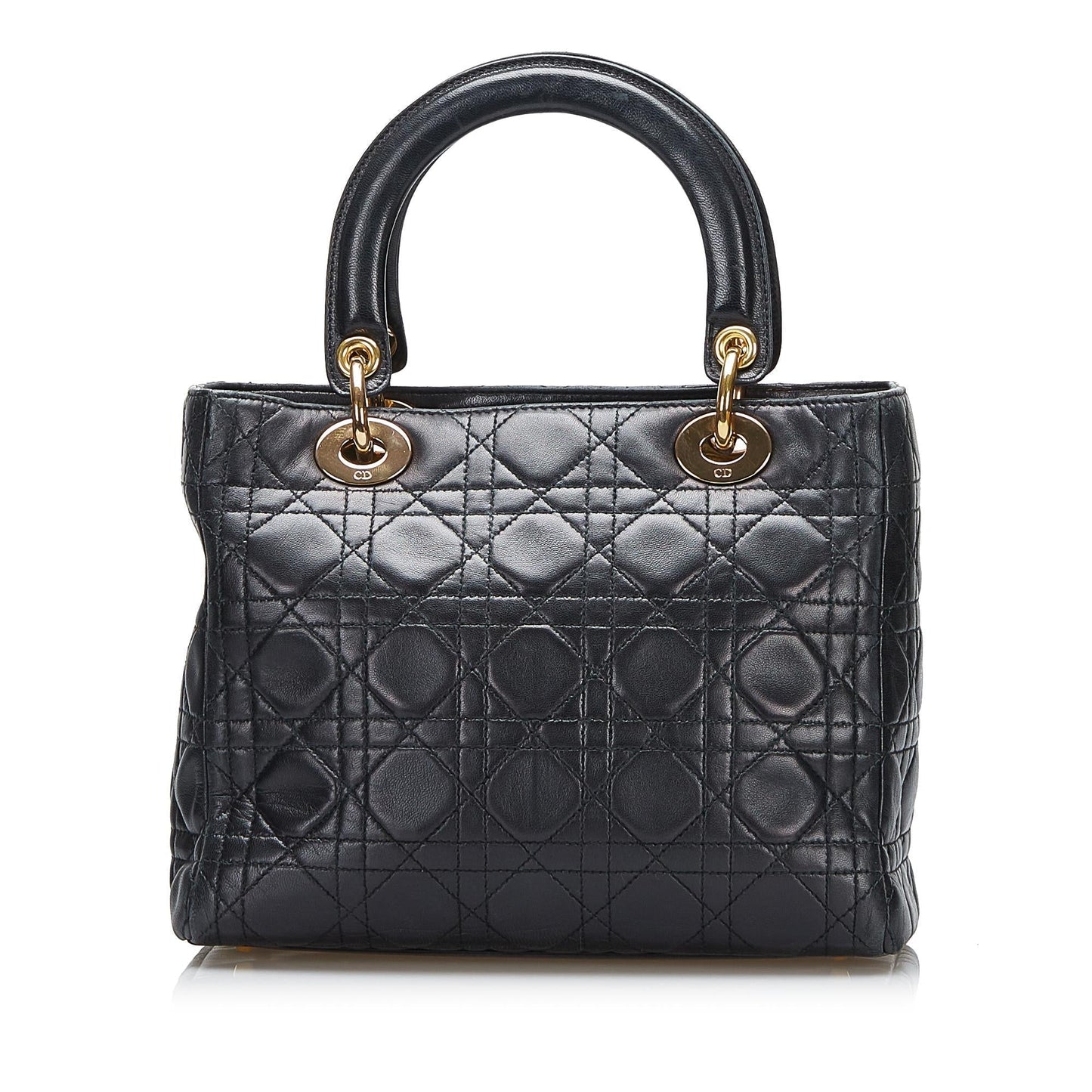 Dior Cannage Lady Shg Llvfrf Satchel Bag Medium