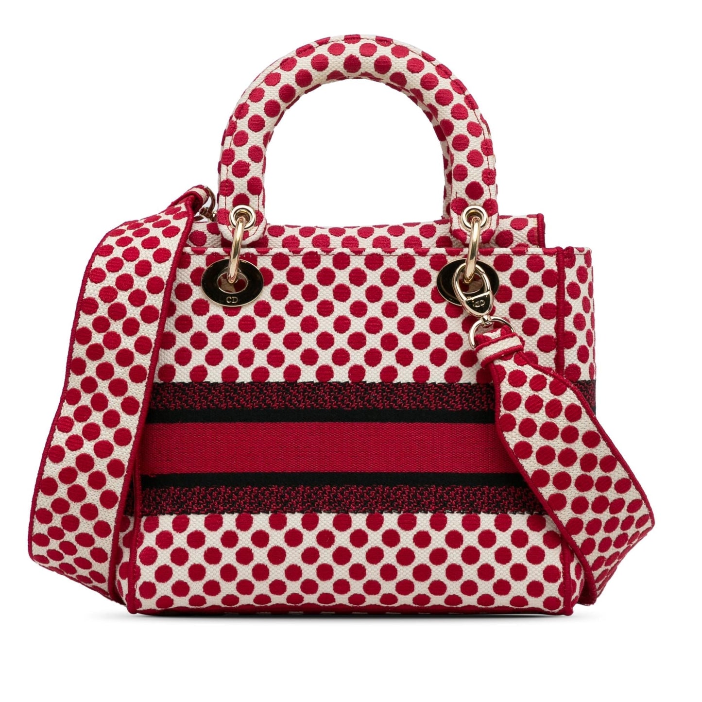 Dior amour Dots Lady Lite Satchel Bag Medium