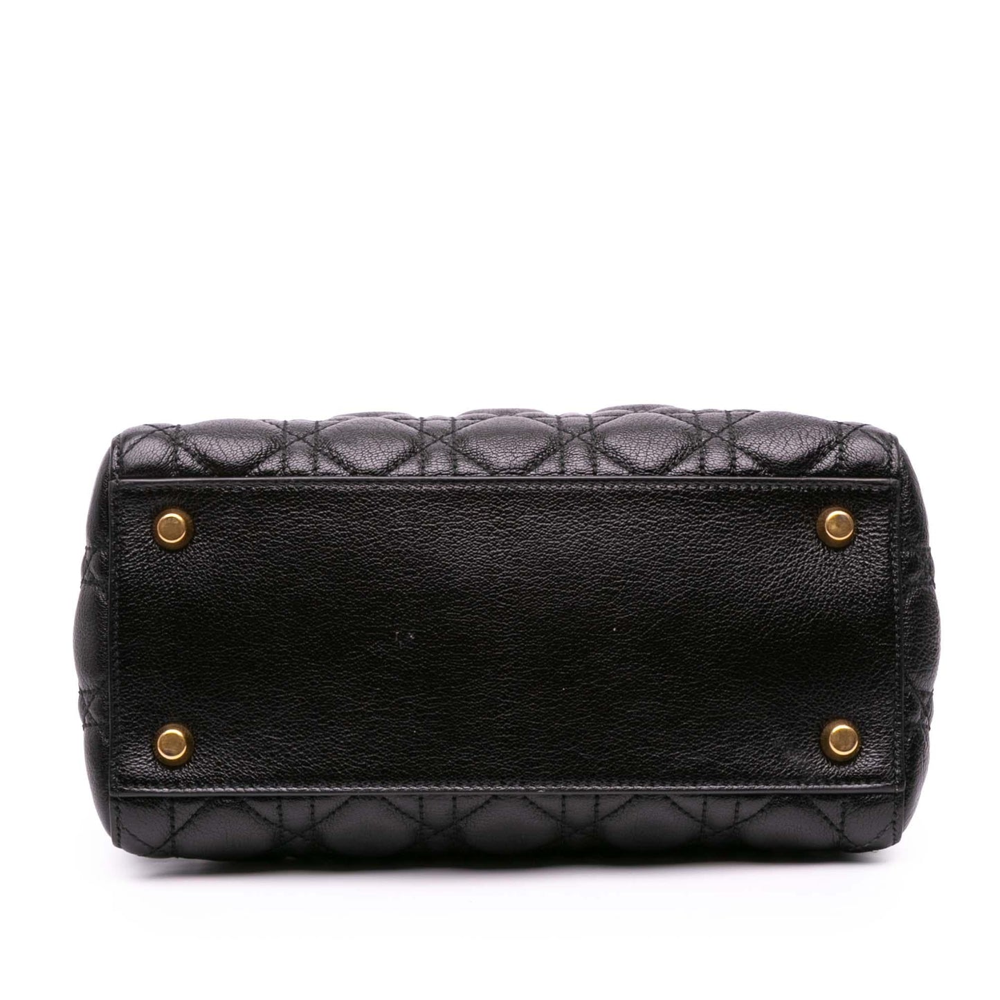 Dior Grained Calfskin Cannage Supple Lady Satchel Bag Medium