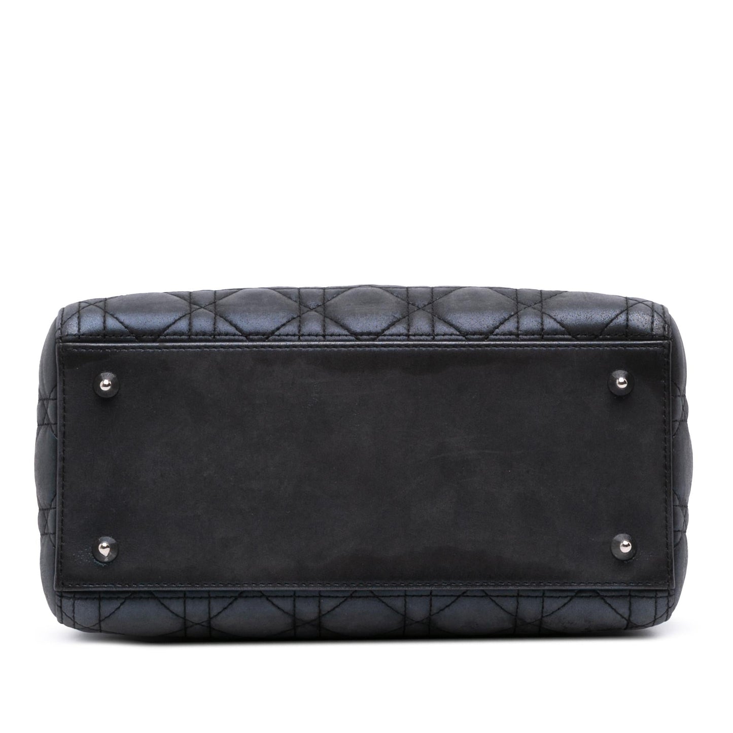 Dior Iridescent Cannage Lady Satchel Bag Lambskin Medium