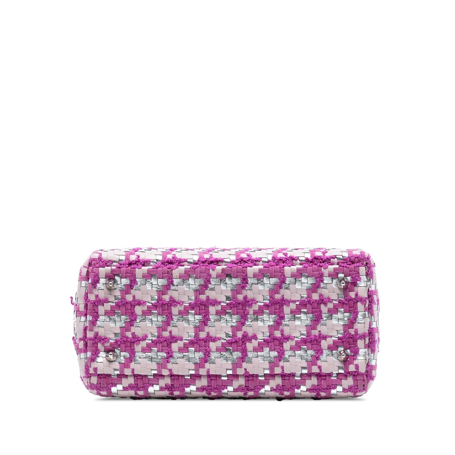 Dior And Tweed Lady Satchel Bag Lambskin Medium Lady Dior 1