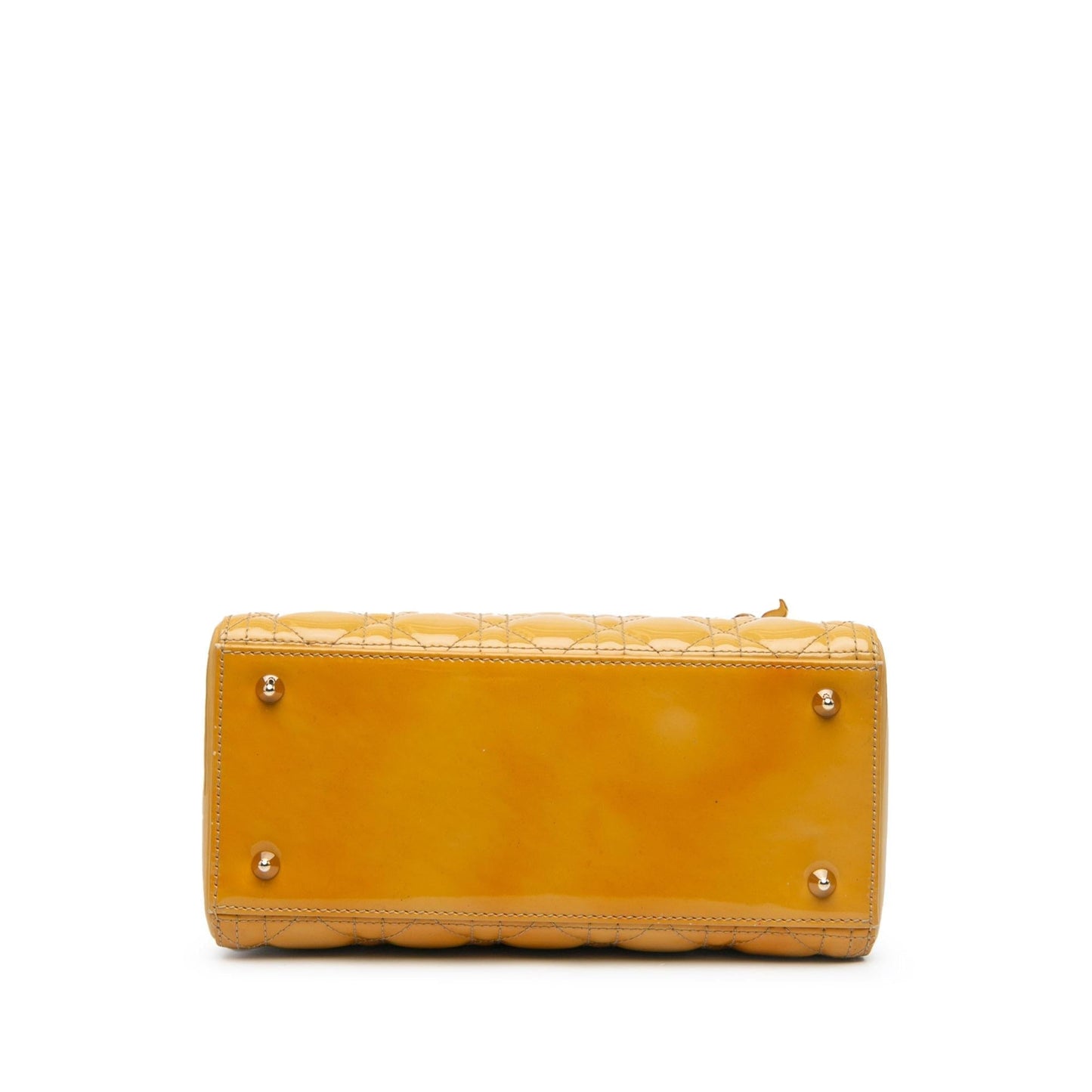 Dior Cannage Lady Satchel Bag Patent Medium Dior Shg Erhgnn