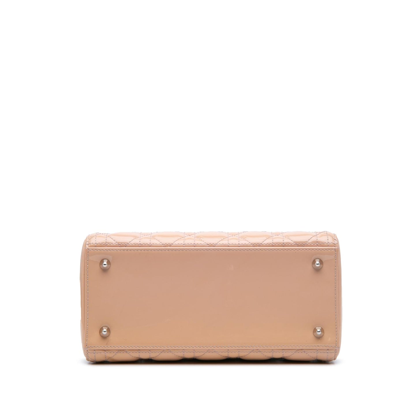 Dior Cannage Lady Satchel Bag Patent Medium Lady Dior 21