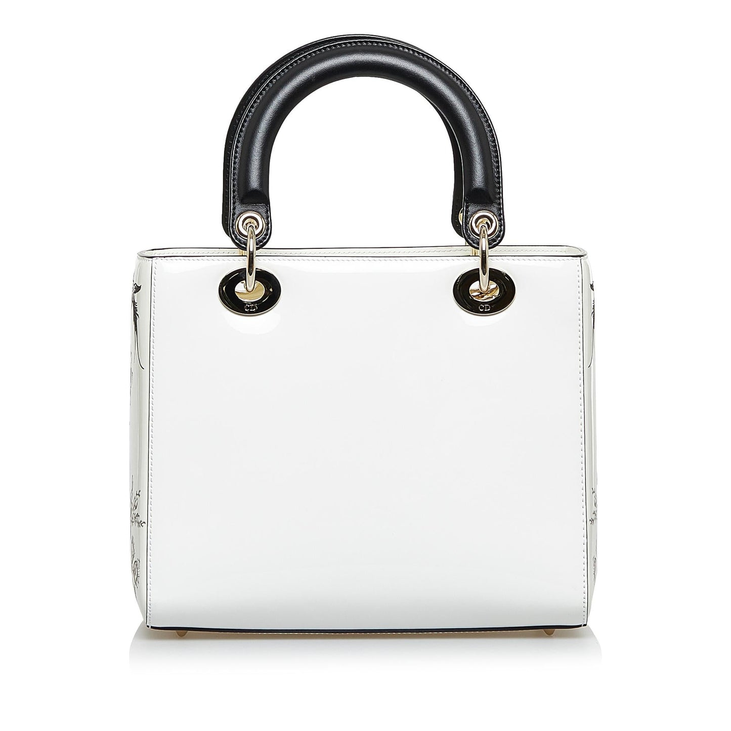 Dior Toile De Jouy Lady Shg Yrdcam Satchel Bag Patent Medium