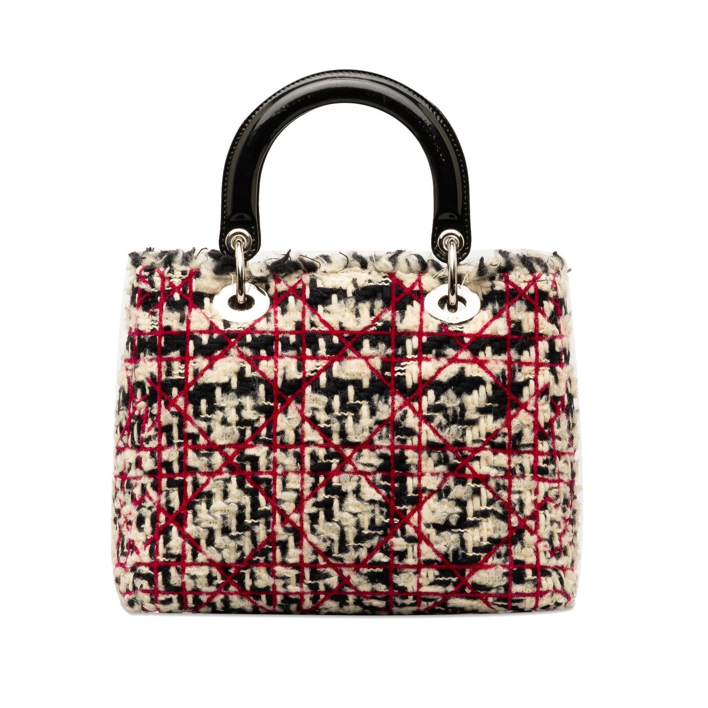 Dior Tweed Cannage Lady Shg 5Klf6U Satchel Bag Medium