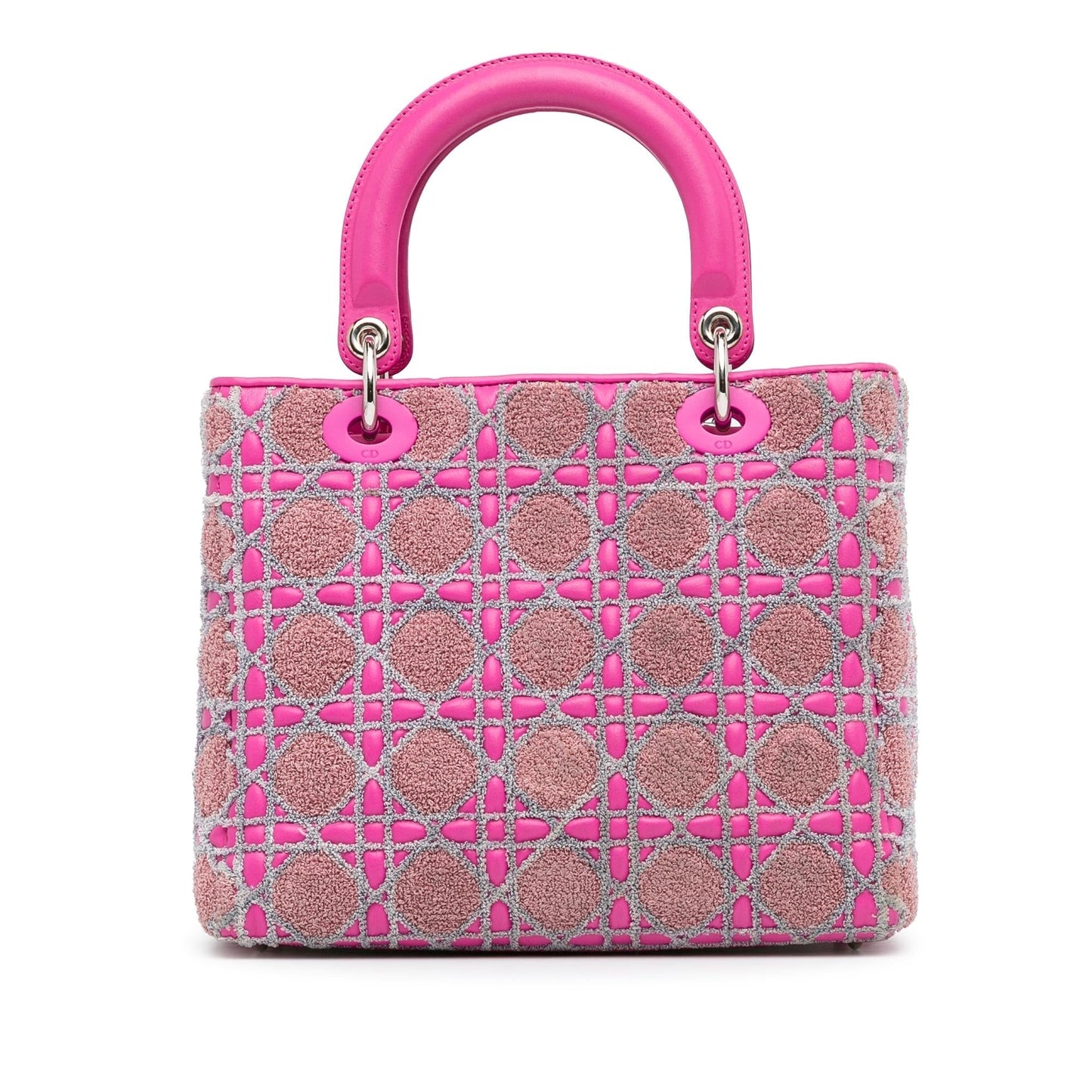 Dior Tweed Cannage Lady Shg Zlf2Ru Satchel Bag Medium