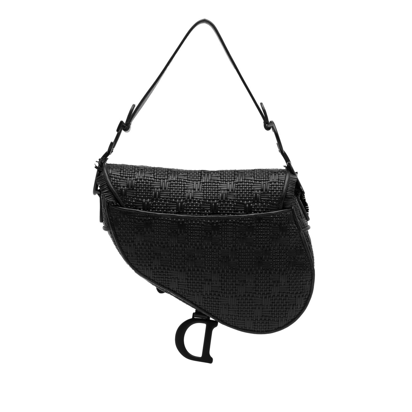 Dior Ultramatte Saddle Bag Shg B1S217 Medium Woven Shoulder Bag