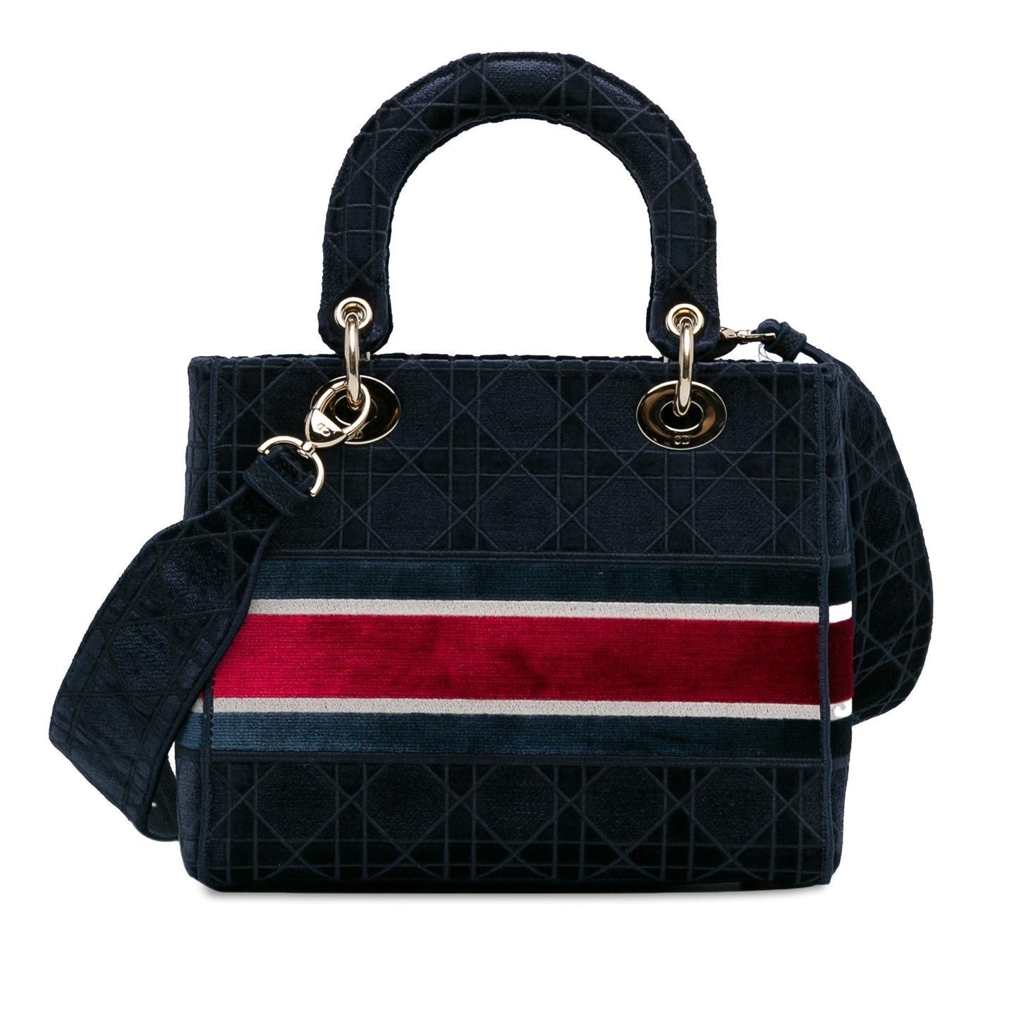 Dior Velvet Cannage Lady Lite Shg Ysoyn0 Satchel Bag Medium