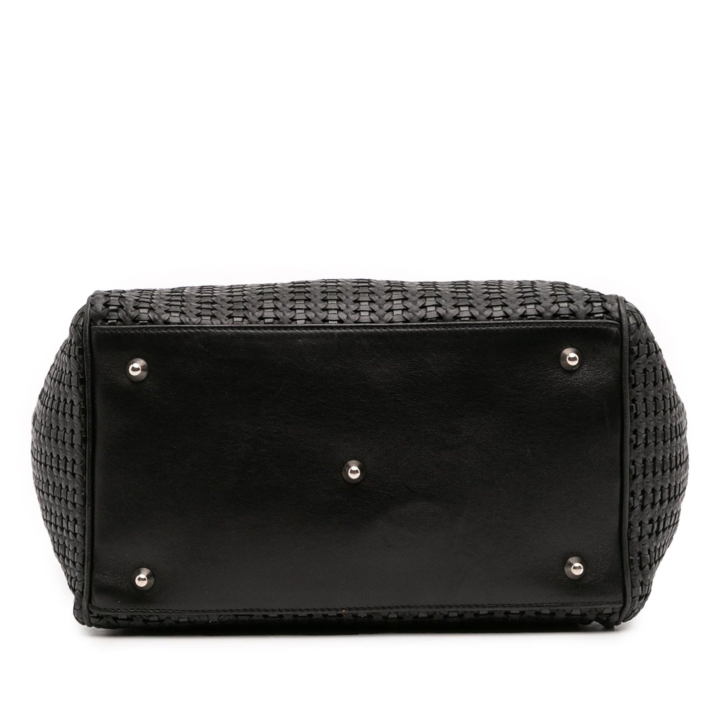 Dior Soft Lady Satchel Bag Leather Medium Woven