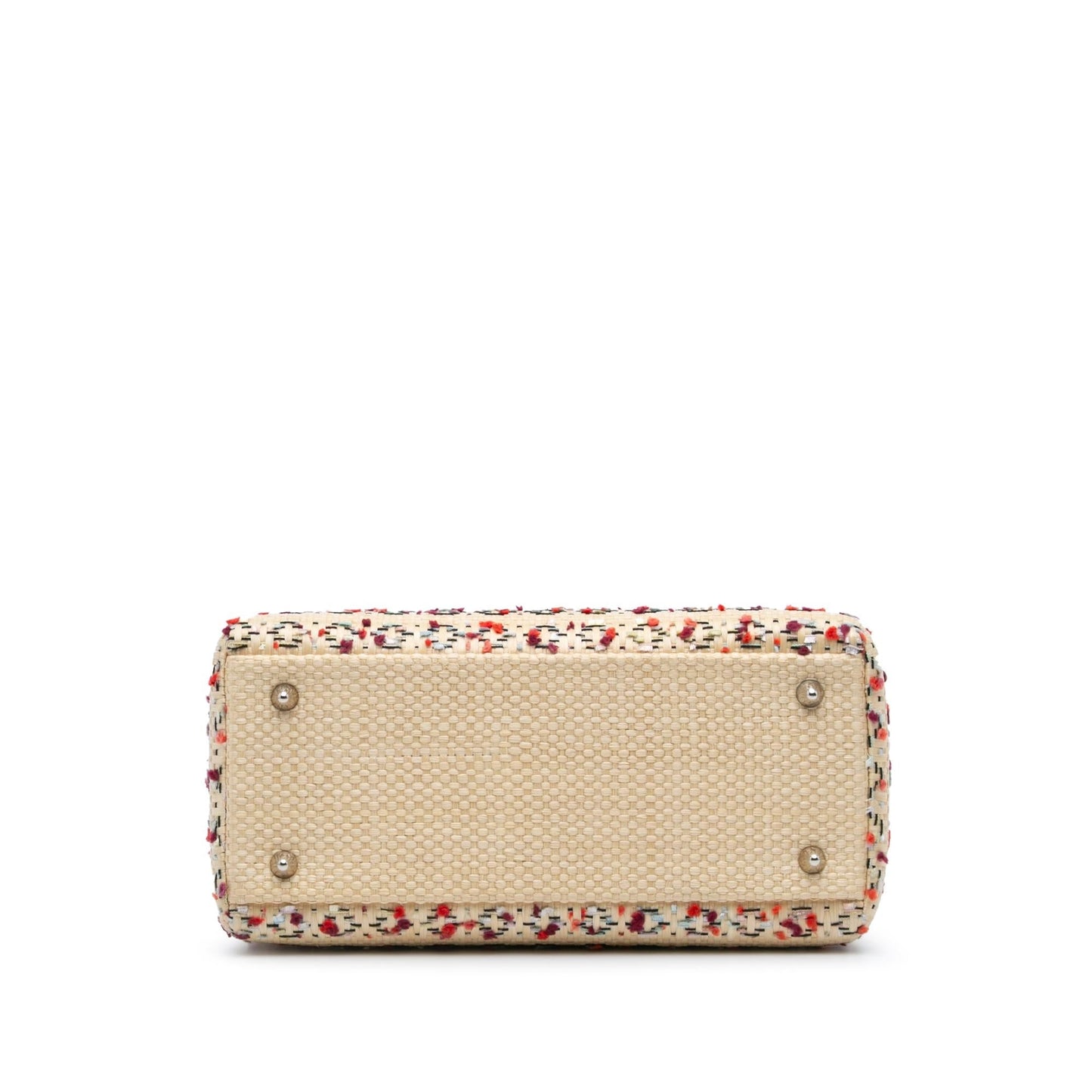 Dior Lady Satchel Bag Raffia Medium Woven