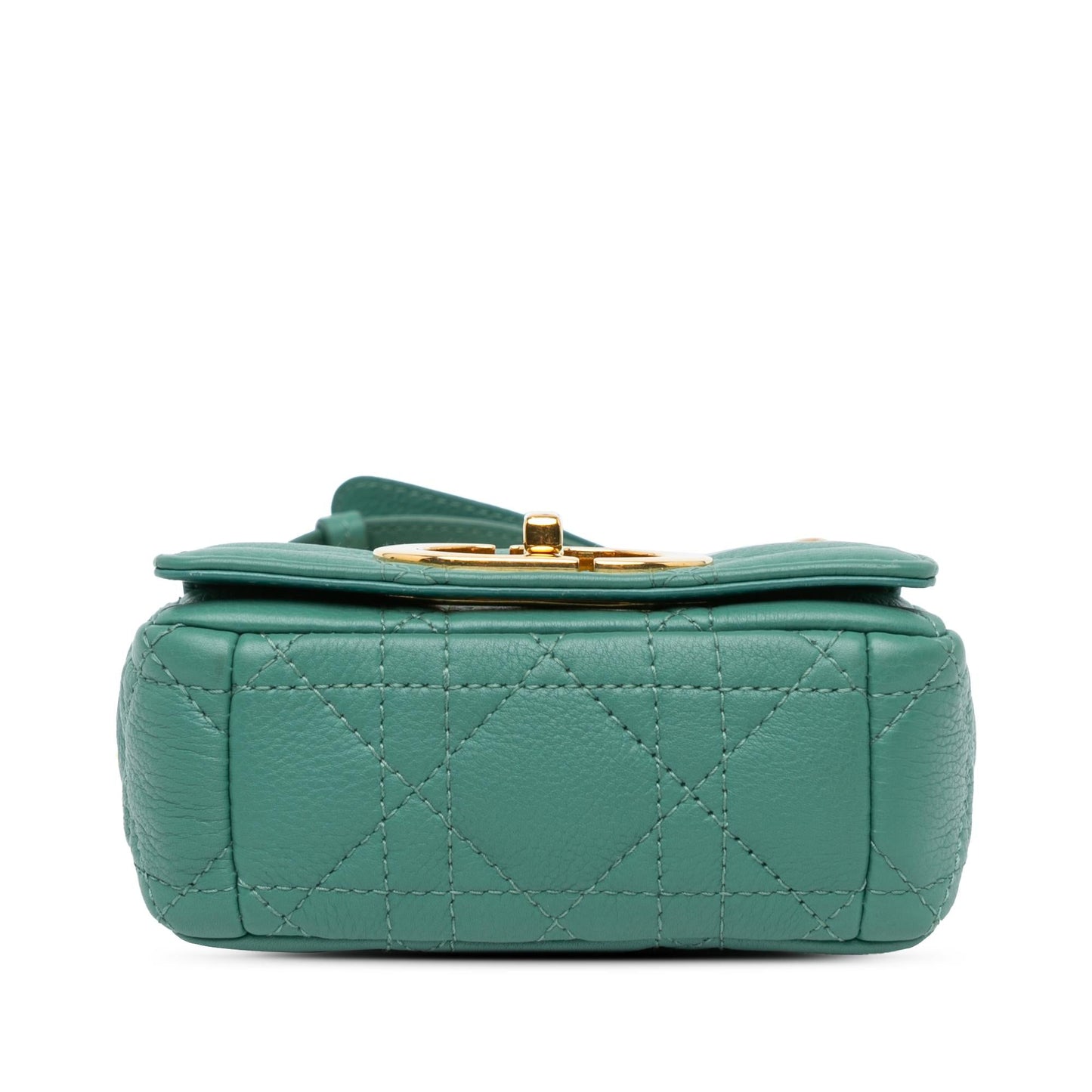 Dior Calfskin Cannage Supple Caro Bag Micro Crossbody Bag
