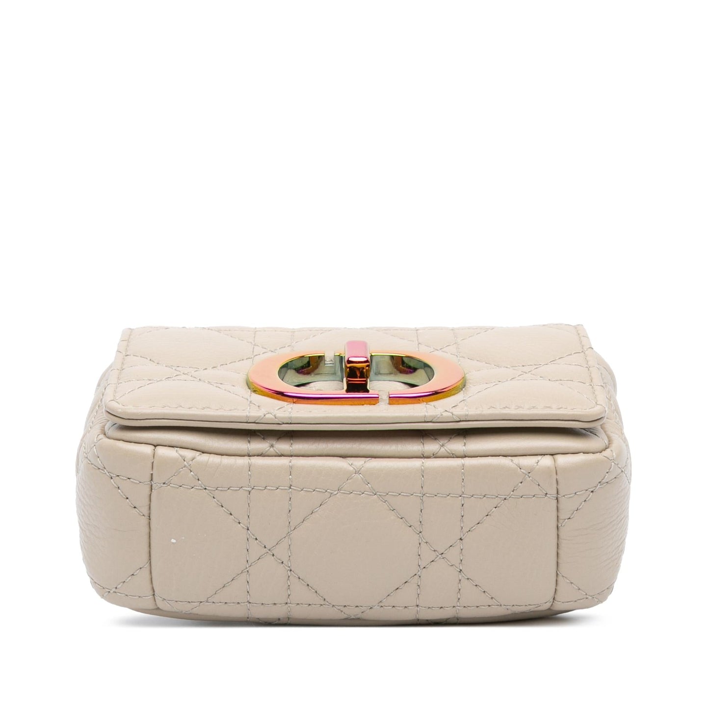 Dior Supple Calfskin Cannage Caro Bag Micro Crossbody Bag