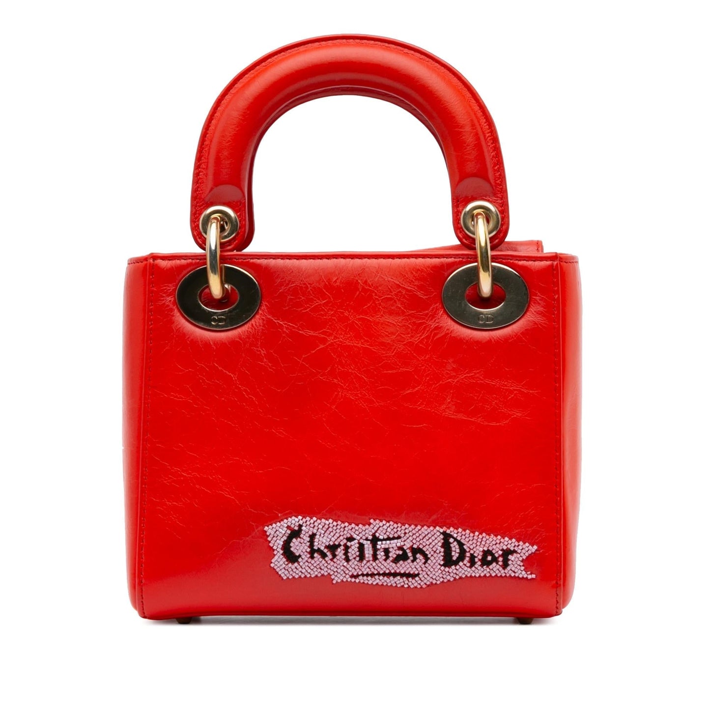 Dior Calfskin Sequin Embellished Lady Shg Daxe6X Satchel Bag Mini