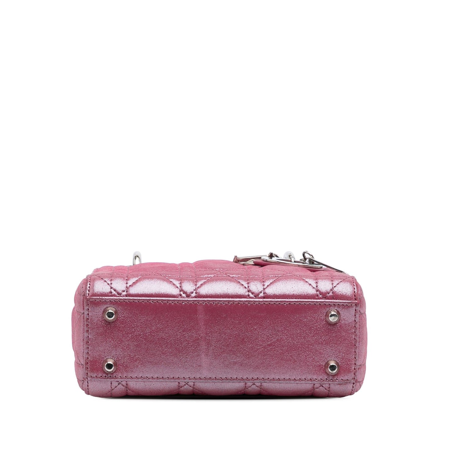 Dior Iridescent Cannage Lady Satchel Bag Lambskin Mini Lady Dior 4