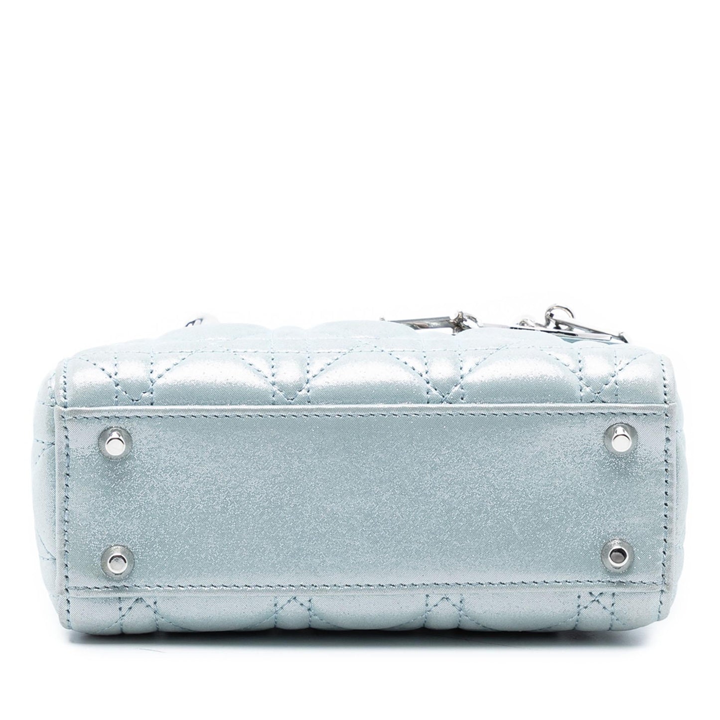 Dior Iridescent Cannage Lady Satchel Bag Lambskin Mini Lady Dior 15