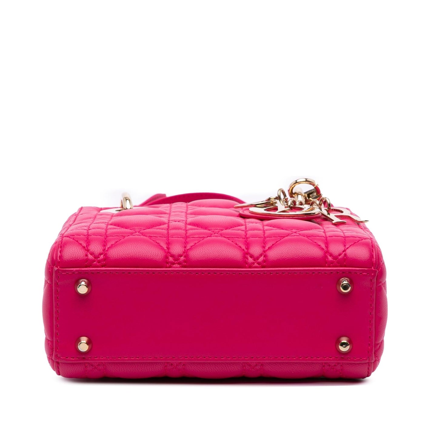 Dior Cannage Lady Satchel Bag Lambskin Mini Lady Dior 8