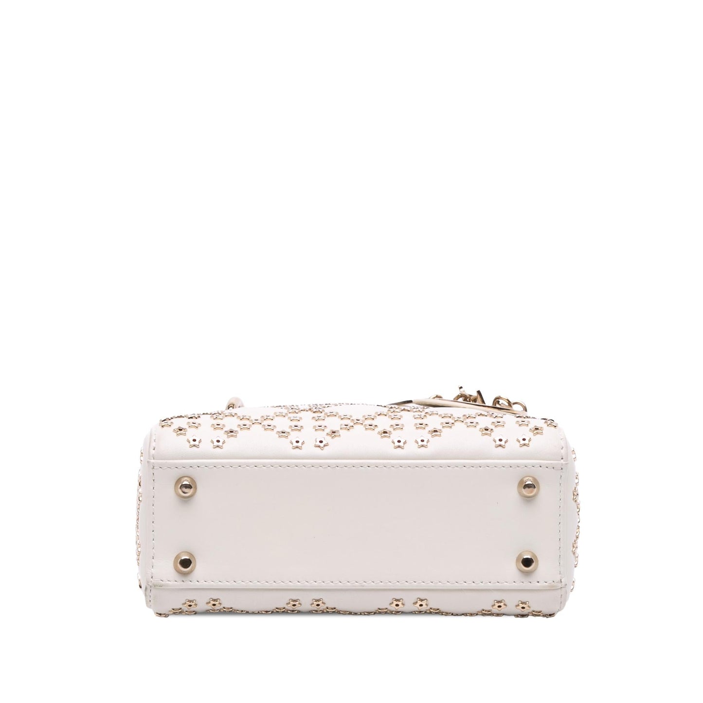 Dior Cannage Lucky Star Studded Lady Satchel Bag Lambskin Mini